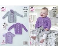 King Cole 5140 Knitting Pattern Baby Child Cardigans Big Value Baby DK