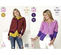 King Cole 5261 Knitting Pattern Womens Easy Knit Raglan Cardigans in Big Value DK