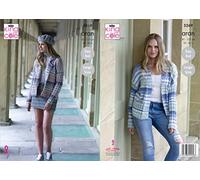 King Cole 5269 Knitting Pattern Womens Jackets in Drifter Aran