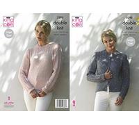 King Cole 5293 Knitting Pattern Womens Cardigan and Sweater in Galaxy DK