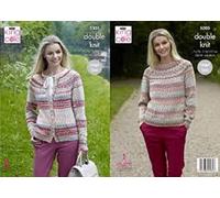King Cole 5305 Knitting Pattern Womens Cardigan and Sweater in Drifter DK,Multicolor,28" - 46" bust