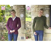King Cole 5364 Knitting Pattern Womens Cardigan and Sweater in Majestic DK