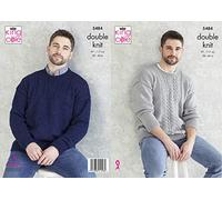 King Cole 5484 Knitting Pattern Mens Sweaters in Subtle Drifter DK