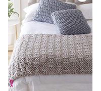King Cole 5534 Knitting Pattern Easy Knit Bed Runner and Cushions in Big Value Big