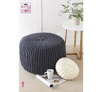 King Cole 5536 Knitting Pattern Poufs and Cushions in Big Value Big