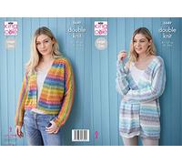 King Cole 5649 Knitting Pattern Womens Short and Long Cardigans in Bramble DK