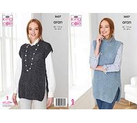 King Cole 5657 Ladies Tabards Aran Pattern