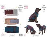 King Cole 5760 DK Dog Coat Crochet Pattern