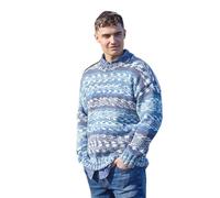 King Cole 5910 Knitting Pattern Mens Easy Knit Round and Stand Up Neck Sweaters in Nordic Chunky