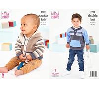 King Cole 5920 Knitting Pattern Baby Child Sweater and Jacket in Cherished DK, 18'' - 26''