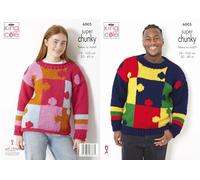 King Cole 6005 Adult Super Chunky Knitting Pattern