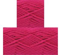 King Cole 641547 Big Value Super Chunky Fuchsia Yarn - 81M, 100g (Pack of 3)