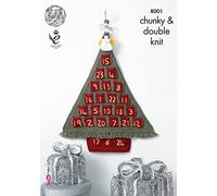 King Cole 8001 Knitting Pattern Advent Tree and Angels in King Cole Chunky and DK