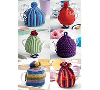 King Cole 9014 Knitting Pattern 6 Tea Cosies in King Cole Merino Blend DK