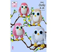 King Cole 9069 Knitting Pattern Toy Cuddle Birds Owls in Cuddles Chunky and Dollymix DK