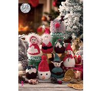 King Cole 9075 Knitting Pattern Christmas Candy Cosies in Dollymix and Pricewise DK