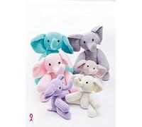 King Cole 9149 Knitting Pattern Elephant Toys in Yummy