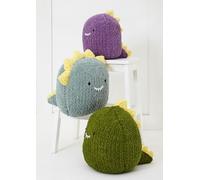 King Cole 9216 Knitting Pattern Jumbo Toastie Squishy Dinosaur Toys