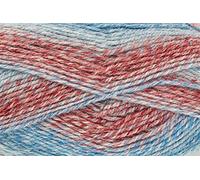 King Cole Acorn Aran Knitting Wool 100g (4953 Cranberry)