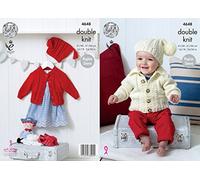 King Cole Baby Cardigans Cherished Knitting Pattern 4648 DK