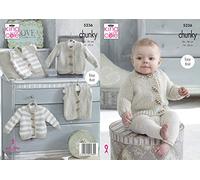 King Cole Children's Chunky Striped and Plain Tops Knitting Pattern, Paper | Charlies