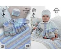 King Cole Baby Jacket, Hat & Blanket Melody DK Knitting Pattern 3841