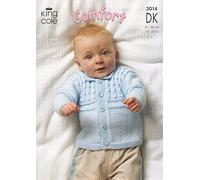 King Cole Baby Jacket, Sweater & Slipover Comfort DK Knitting Pattern 3014
