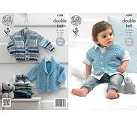 King Cole Baby Jackets & Waistcoat Cherish Knitting Pattern 4199 DK
