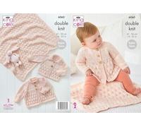 King Cole Baby Knitting Pattern Boys Girls Jacket Cardigan & Blanket (6060), 16'' - 22'' (41cm - 56cm), ()
