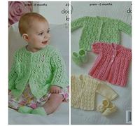 King Cole Baby Matinee Coats, Cardigans & Shoes Comfort Knitting Pattern 4214 DK