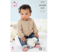 King Cole Baby Pattern (6545) Knitted in Little Lamb DK - Baby Set Knitted in Little Lamb DK