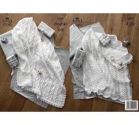 King Cole Baby Shawls 4 Ply & DK Knitting Pattern 3507