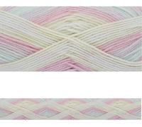 King Cole Beaches DK 100g Self Striping Knitting Yarn (Beaches and Cream 4275) (Pack of 4)