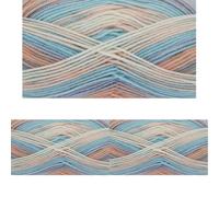 King Cole Beaches DK 100g Self Striping Knitting Yarn (Bondi Beach 4278) (Pack of 3)