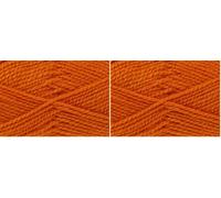 King Cole Big Value Chunky Knitting Yarn 100g Mango 1746 (Pack of 2)