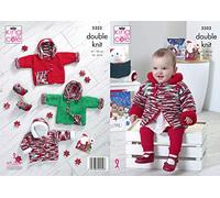 King Cole Big Value DK & Glitz DK Knitting Pattern 5352 - Coats Pattern - 16-22 Inches