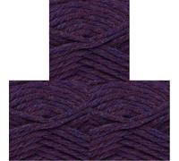 King Cole Big Value Super Chunky Wool - 100g Ball - Premium Acrylic Yarn for Knitting & Crochet - Ideal for Blankets, Jumpers & Scarves (16 Heather) (Pack of 3)