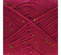 King Cole Big Value Tweed DK Yarn - 100g Ball - Premium Acrylic Wool for Knitting & Crochet - Double Knit (3324 Raspberry)