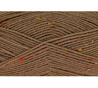 King Cole Big Value Tweed DK Yarn - 100g Ball - Premium Acrylic Wool for Knitting & Crochet - Double Knit (3449 Koala)