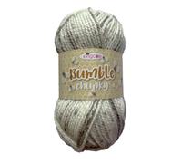 King Cole Bumble Chunky Yarn 100g Ball - 100% Supersoft Polyester Chenille-Style Wool for Knitting & Crochet, Perfect for Baby Blankets and Toys (5483 Dew Drop)