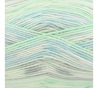 King Cole Cherish DK Knitting Yarn 100g - 100% Anti-Pilling Acrylic - Self-Patterning Double Knit Wool for Baby Clothes & Blankets (250m) (3729 Cool Mint)