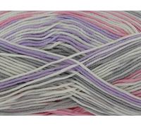 King Cole Cherish DK Knitting Yarn 100g - 100% Anti-Pilling Acrylic - Self-Patterning Double Knit Wool for Baby Clothes & Blankets (250m) (1117 Pavlova)