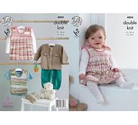 King Cole Cherish Knitting Pattern 4804 - Advanced Dresses, Headwear, Jackets, Slipovers Pattern - 16-22n