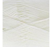 King Cole Cherished Baby 4ply Yarn Low Pill Acrylic Knitting Wool 100g Ball (White - 5080)