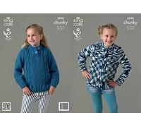 King Cole Children's Sweater & Cardigan Magnum Chunky Knitting Pattern 3590
