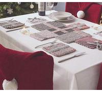 King Cole Christmas Knits Book 7 - Wreath Chair Covers Cushion Tableware Baby Cocoon & More