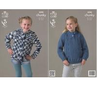 King Cole Chunky - 3590 Childs Cardigan & Sweater 56-76cm (22-30ins)