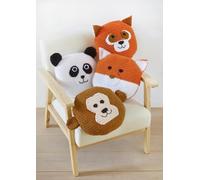 King Cole Chunky Crochet Pattern - 9179 Animal Cushion Covers
