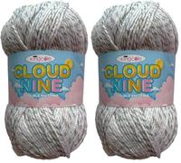 King Cole Cloud Nine Double Knit Yarn 100g (5445 Morning Dew) (Pack of 2)