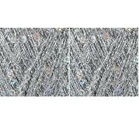 King Cole Cosmos Glitter Knitting Yarn 25g Ball Metallic Sequin Craft Thread (Galactica - 1095) (Pack of 2)